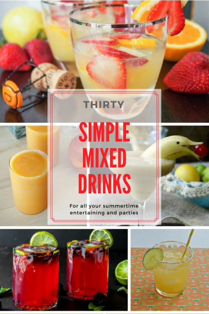 Making Mixed Drinks for Summer Refreshment