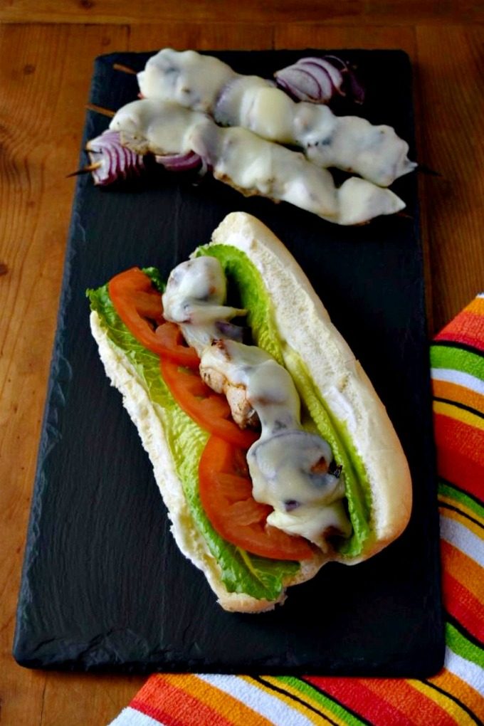 Quick and easy, Pork Spiedini Hoagies assemble in minutes, cook in minutes, and are devoured in seconds! Your family will love how delicious these hoagies are and you'll love how quick they are. #SundaySupper