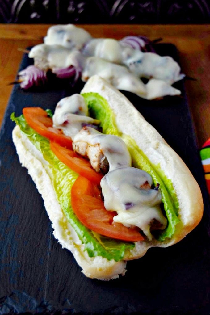 Quick and easy, Pork Spiedini Hoagies assemble in minutes, cook in minutes, and are devoured in seconds! Your family will love how delicious these hoagies are and you'll love how quick they are. #SundaySupper