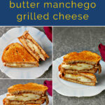 If you're like me, you love apples and peanut butter (or any nut butter)! Apple Almond Butter Manchego Grilled Cheese is sweet, nutty, and salty all in one delicious grilled cheese. #grilledcheese #almondbutter #manchegocheese