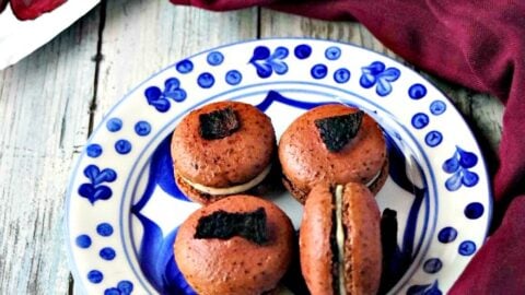 Beet and Goat Cheese Macaron
