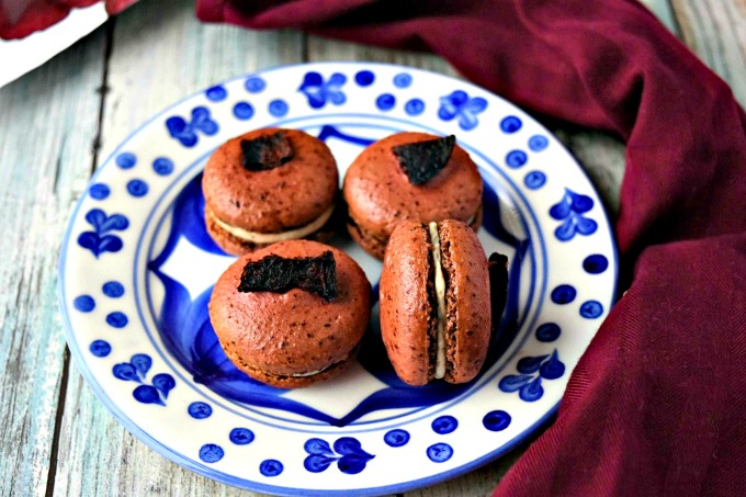 Beet and Goat Cheese Macaron