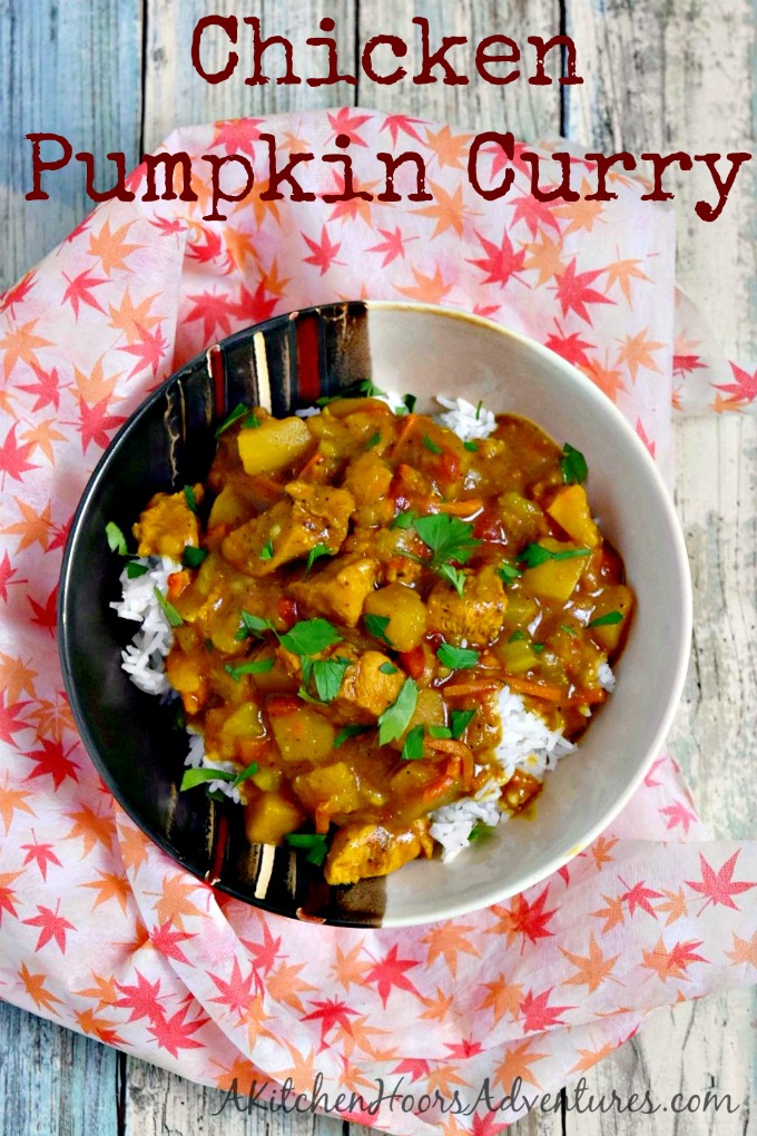 Chicken Pumpkin Curry is rich, comforting, and full of curry flavor! #pumpkincurry #chickencurry #curryrecipe #currylover #PumpkinCurryDelight #FallFlavors #HealthyChickenDish #EasyWeeknightMeal #CurryLoversUnite