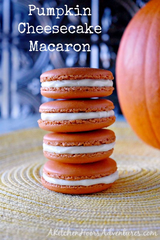 Pumpkin Cheesecake Macaron #PumpkinWeek