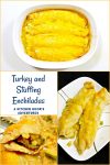 Looking for a new way to serve up your leftovers? Try these Turkey and Stuffing Enchiladas for a delicious and creative twist! 🍴🍗🎉 #leftoverrecipe #enchiladas #Thanksgivingleftovers #easyrecipe #ThanksgivingEats #EnchiladaLovers #TurkeyFeast #HolidayFlavors #MexicanStyleStuffing #LeftoverMakeover #ThanksgivingThrowback #enchiladas