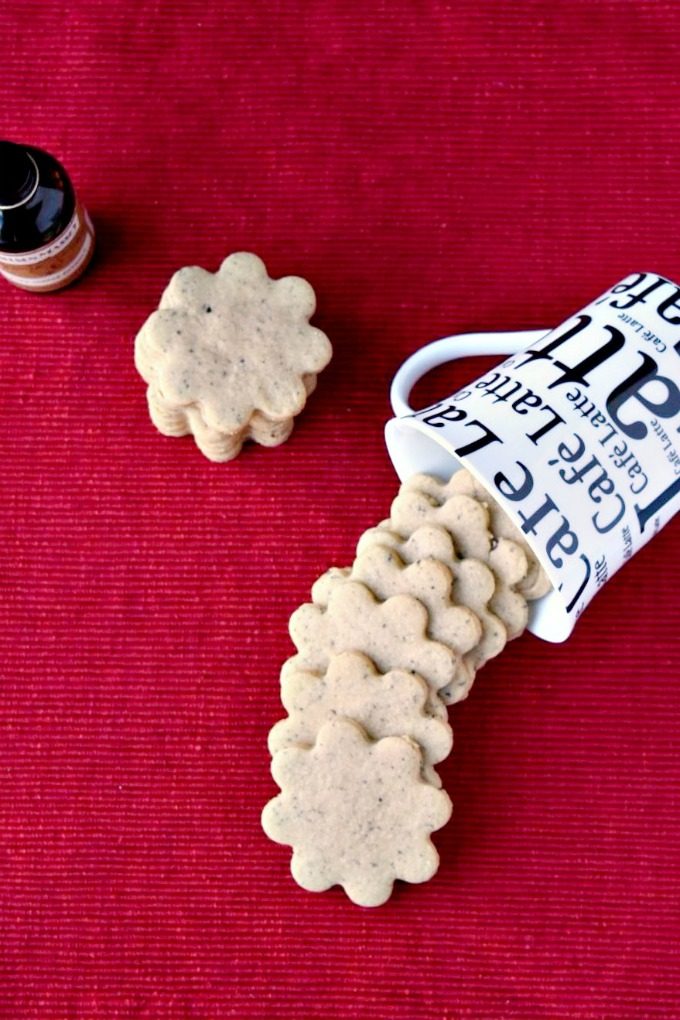 Coffee Shortbread Cookies #ChristmasCookies