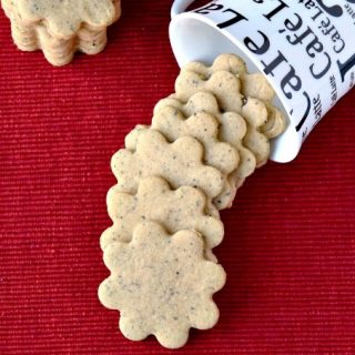 Coffee Shortbread Cookies #ChristmasCookies