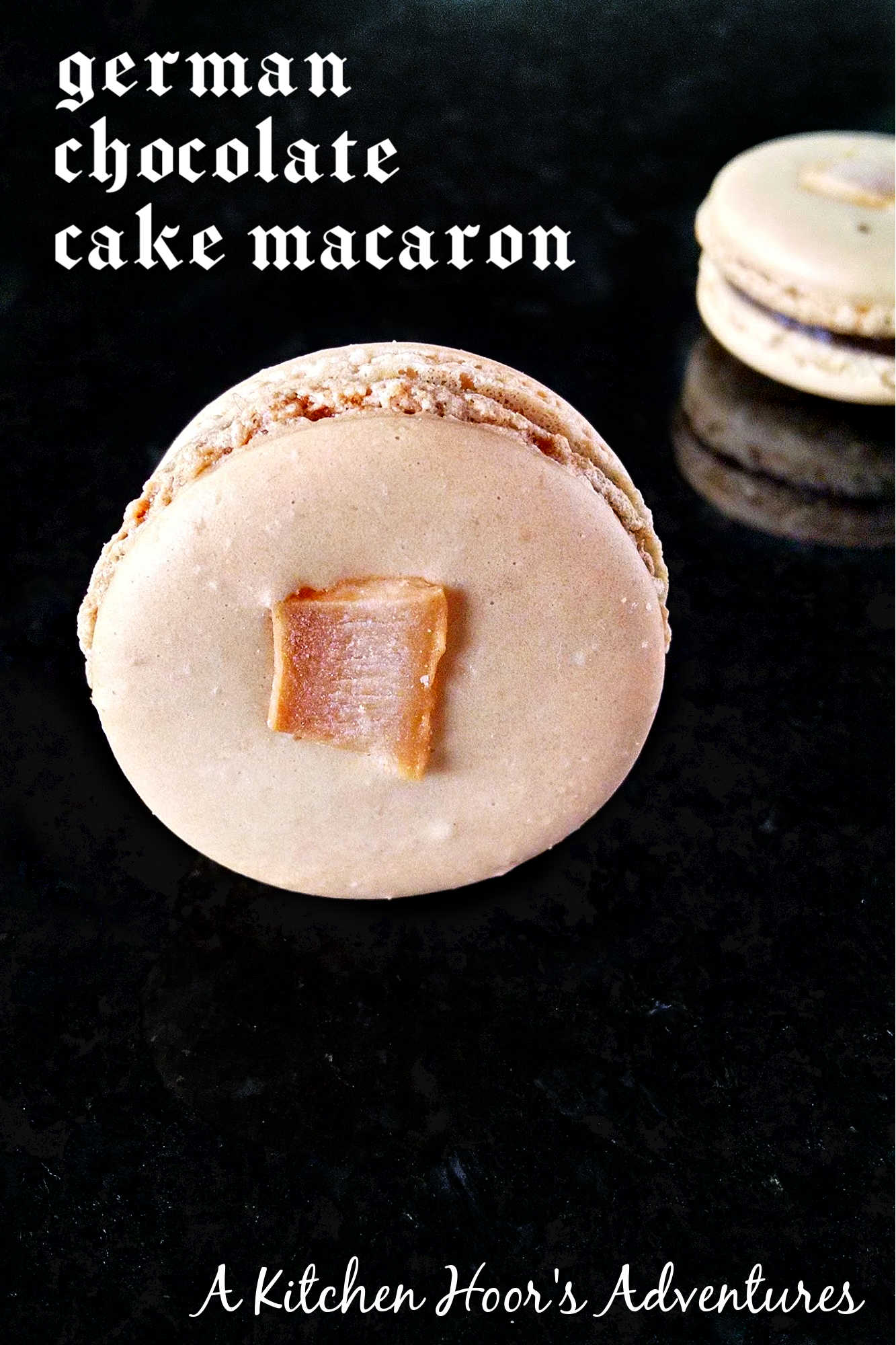 Satisfy your sweet tooth with a twist! Try these German Chocolate Cake Macarons for a unique and indulgent dessert experience. Made with coconut chips they have the sweet coconut flavor and chocolate deliciousness of the iconic cake. #GermanChocolateCakeMacaron #MacaronObsession #SatisfyYourSweetTooth #FoodieFridays #DessertHeaven