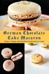 Satisfy your sweet tooth with a twist! Try these German Chocolate Cake Macarons for a unique and indulgent dessert experience. Made with coconut chips they have the sweet coconut flavor and chocolate deliciousness of the iconic cake. #GermanChocolateCakeMacaron #MacaronObsession #SatisfyYourSweetTooth #FoodieFridays #DessertHeaven