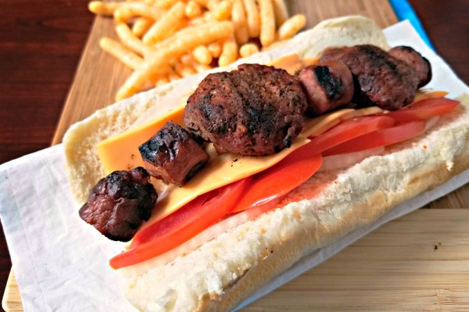 Hamburger and Hotdog Spiedini Hoagies
