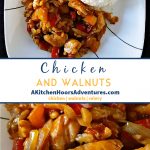 Chicken with Walnuts is a childhood favorite homemade take-out recipe.  Packed with delicious chicken, walnuts, and lots of veggies it tastes just like I remember!