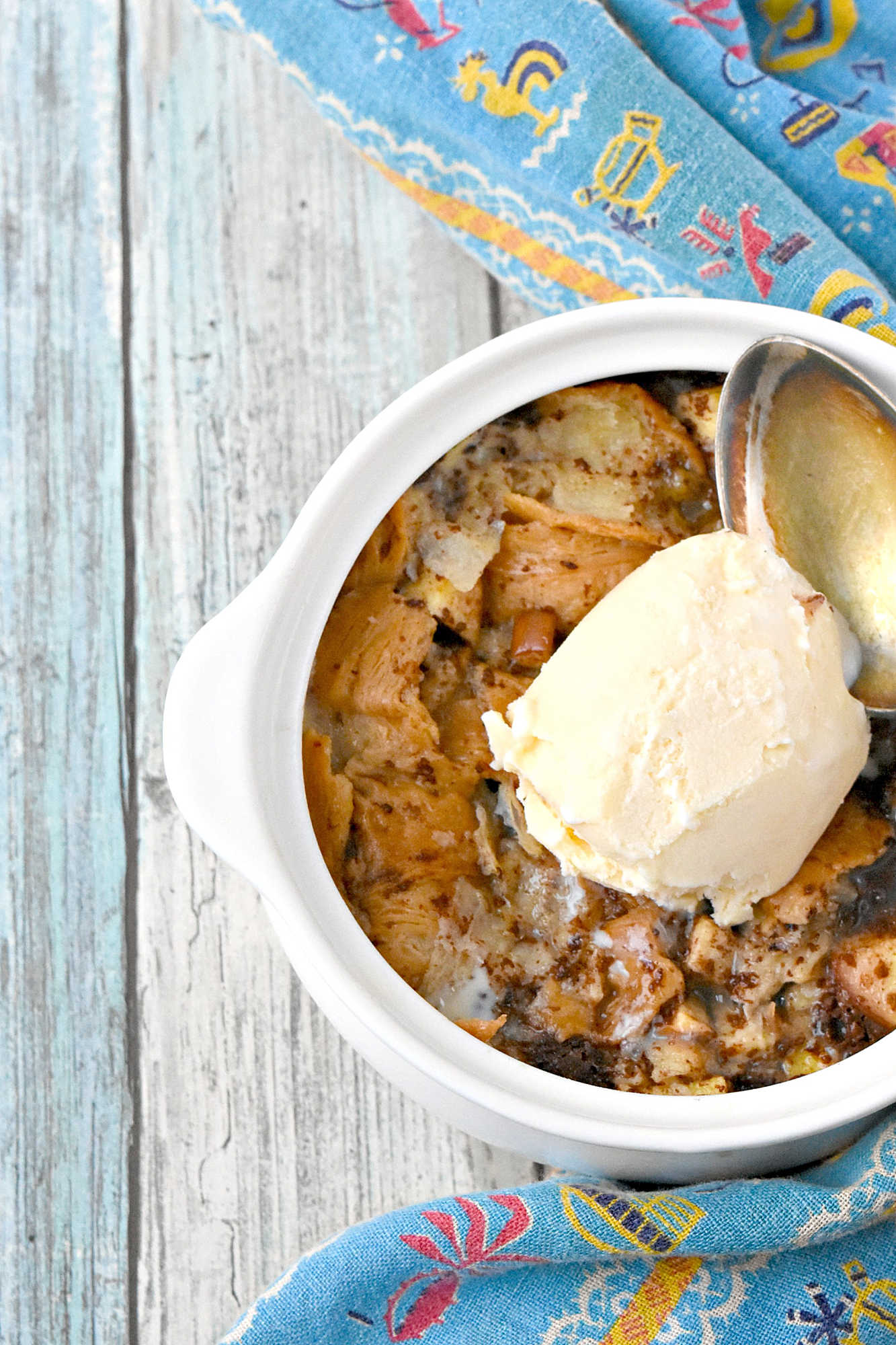 Just when you thought bread pudding couldn't get any better, along comes Individual Croissant Apple Bread Pudding. Discover the joy in every bite! #croissantapplebreadpudding #applelovers #brunchgoals #foodporn #sweettreats #CroissantBreadPudding #ApplePuddingPerfection #DeliciousDesserts #BakingCreations #IndulgentTreats