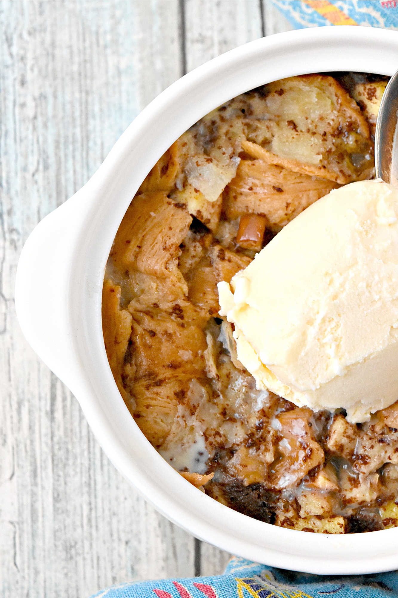 Just when you thought bread pudding couldn't get any better, along comes Individual Croissant Apple Bread Pudding. Discover the joy in every bite! #croissantapplebreadpudding #applelovers #brunchgoals #foodporn #sweettreats #CroissantBreadPudding #ApplePuddingPerfection #DeliciousDesserts #BakingCreations #IndulgentTreats
