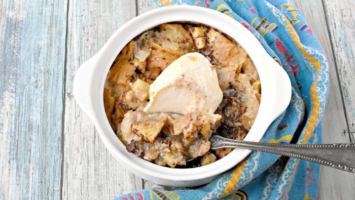 Just when you thought bread pudding couldn't get any better, along comes Individual Croissant Apple Bread Pudding. Discover the joy in every bite! #croissantapplebreadpudding #applelovers #brunchgoals #foodporn #sweettreats #CroissantBreadPudding #ApplePuddingPerfection #DeliciousDesserts #BakingCreations #IndulgentTreats