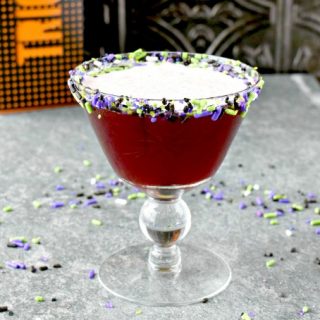 Cherry brandy is the star in this deliciously sweet cocktail.  Vampire Victim Cocktail sneaks up on you like a vampire.  You won't know what hits you until you've been bitten! #HalloweenRecipes