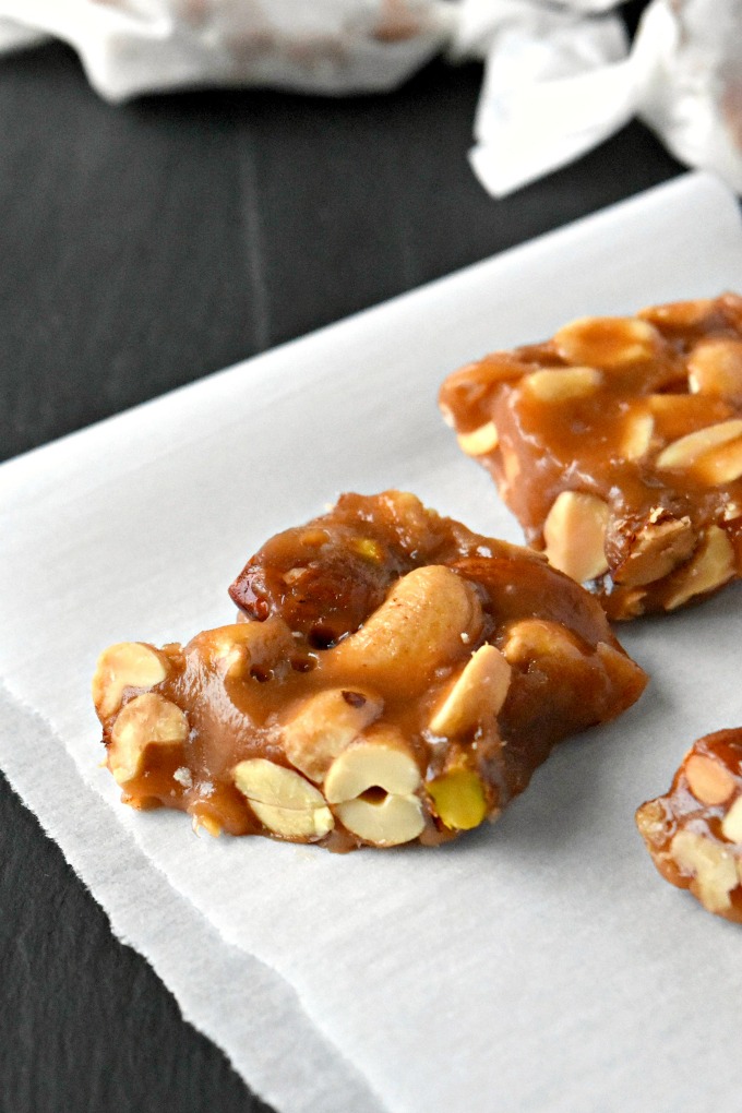 You would never know these caramels are made with a sugar alternative.  Sweet and Spicy Nutty Caramels have rich caramel flavor, but very little sugar.  Made with KetoseSweet, it’s perfect for those on an ultra low-carb diet, like my dad! #steviva, #sweetandeasy
