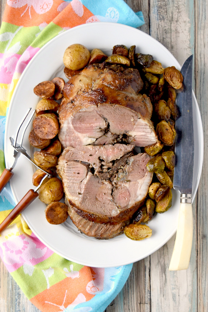 My first ever leg of lamb was ah-mazing!  Rosemary Garlic Roasted Leg of Lamb is simple to prepare and makes a stunning presentation at your Easter dinner with family and friends.  Don’t let lamb intimidate you like it did me.