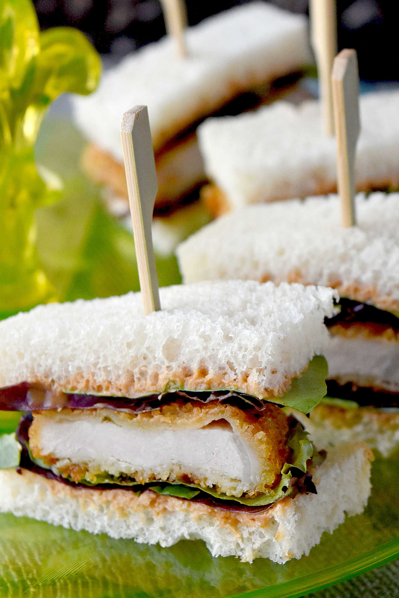 Meet your new brunch favorite: Katsu Sando Finger Sandwiches. Each bite brings crisp, juicy cutlet between pillowy bread, perfect for sharing with friends.  #OurFamilyTable #KatsuSandoHeaven #FingerSandwichFrenzy #SandosForDays #JapaneseSandwichSensation #SandoSquadGoals