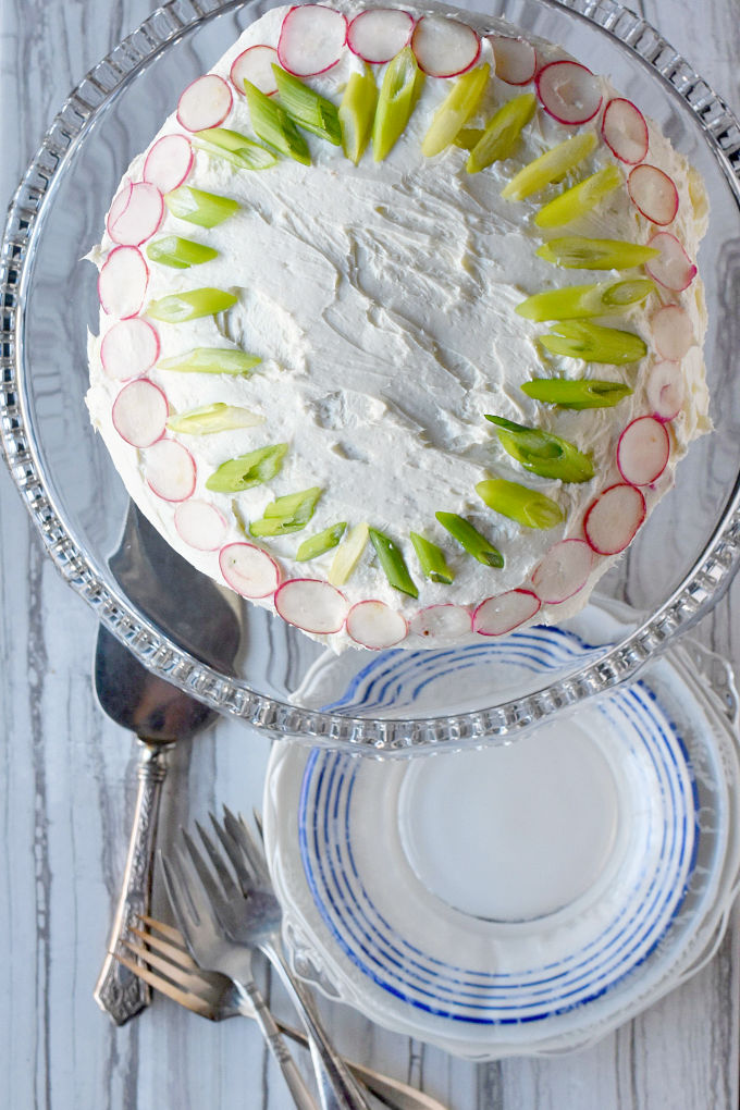 Surprise your brunch guests with a different kind of cake; a Sandwich Cake (Smörgåstårta). #BrunchWeek