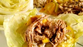 Indian Sticky Chicken Lettuce Wraps