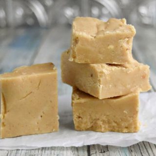 With just four ingredients, this is Easy Peanut Butter Fudge! If you can melt some butter in a pan, than you can make this fudge. It tastes delicious and makes a great addition to any holiday tin.