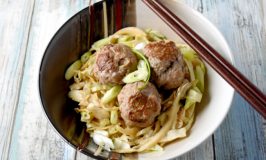 With all the flavors of a pork dumpling, Instant Pot Asian Pork Meatballs are a quick and tasty way to get that dumpling fix! #OurFamilyTable