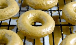 The aroma of coffee will fill your kitchen!  Maple Coffee Glazed Baked Donuts are one of those "Nailed IT!" recipes your family and co-workers will love. #FallFlavors