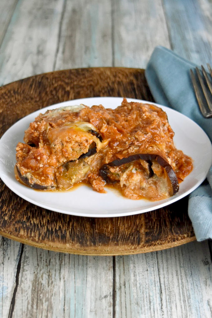 know I love me some lasagna, even if it’s in the form of this Eggplant Rollantini stuffed with rich ricotta and Parmesan and baked in a chunky marinara sauce. #FallFlavors