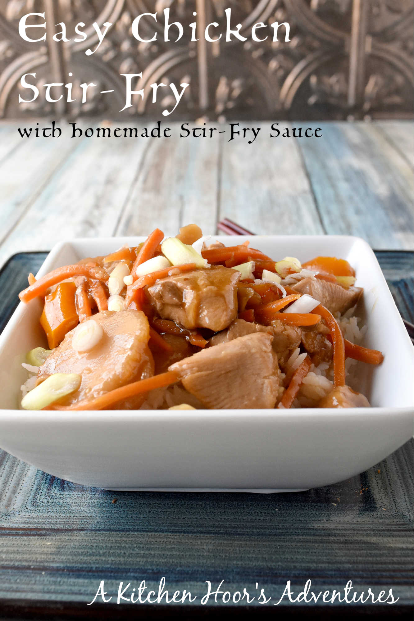 This easy chicken stir-fry gets all its flavor from a homemade stir-fry sauce. Say goodbye to boring dinners and hello to a new favorite recipe! #QuickAndEasyDinner #OnePanMeal #AsianInspiredCuisine #30MinuteMeals #WeeknightDinners