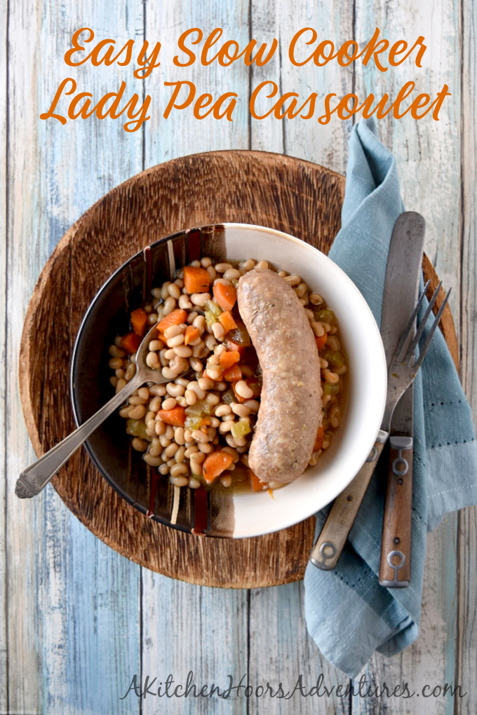 Cassoulet with Lady Peas and Sausage