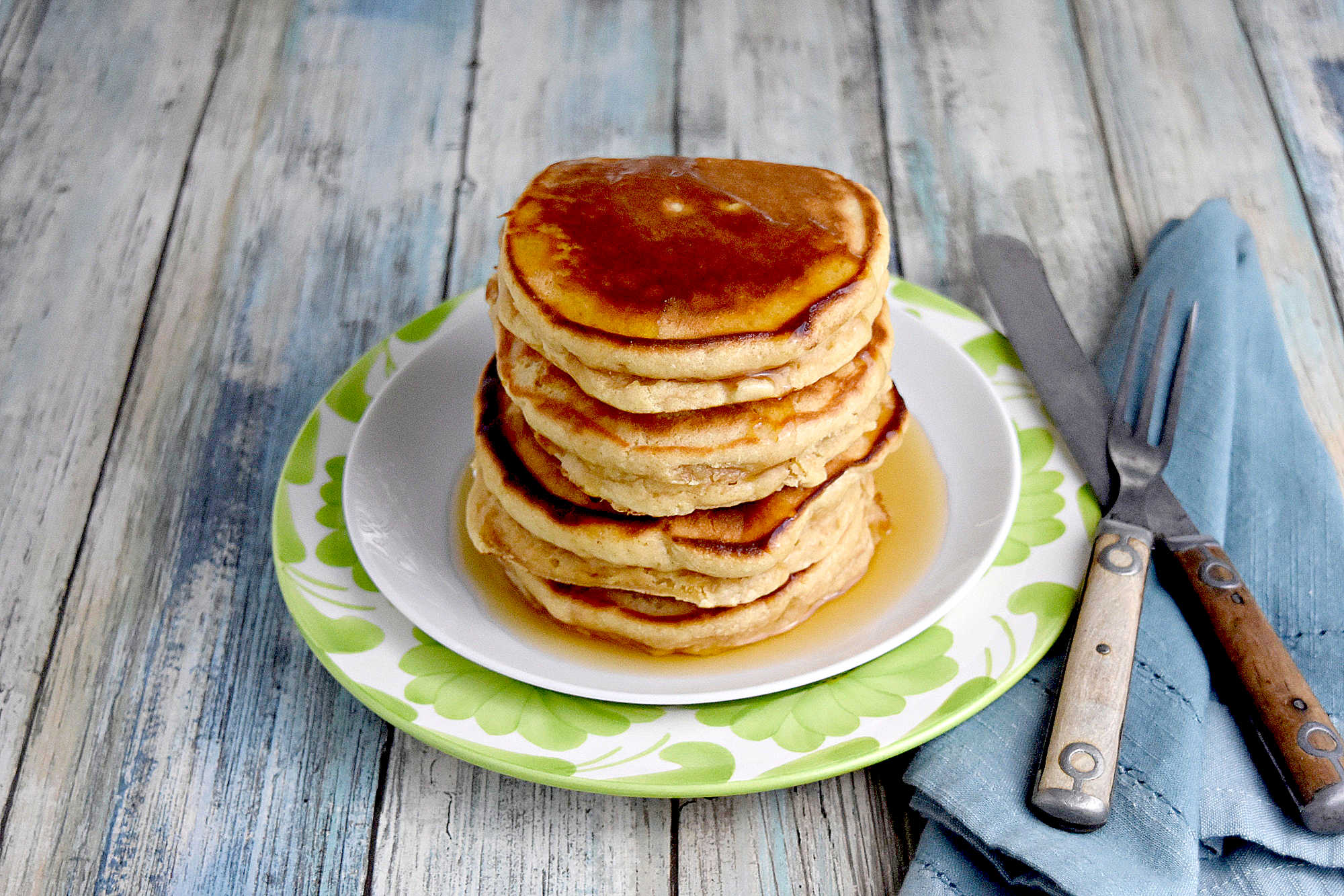 Upgrade your breakfast game with easy peanut butter pancakes. Enjoy a quick and satisfying meal that everyone will love. #PeanutButterDay