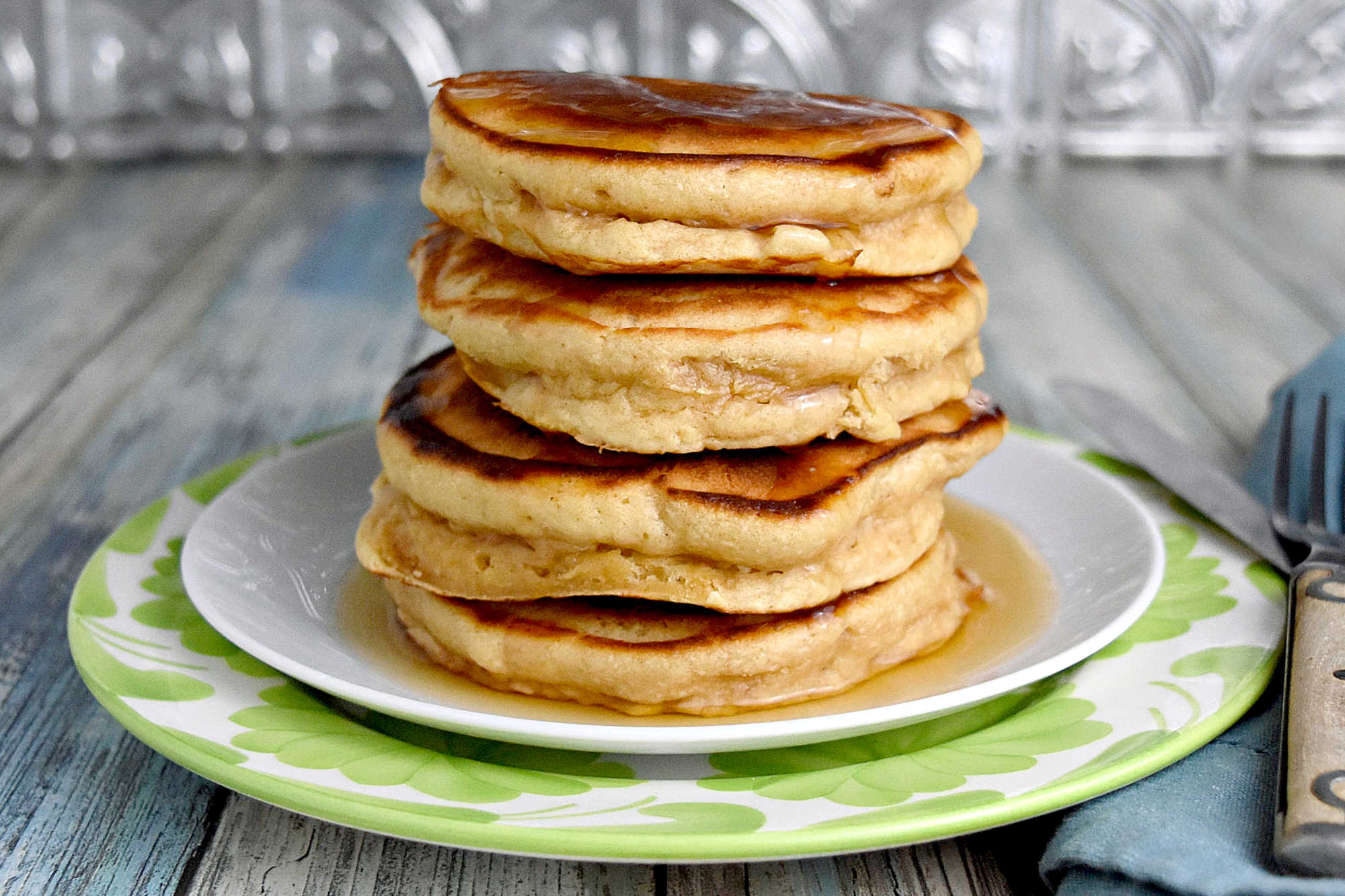 Upgrade your breakfast game with easy peanut butter pancakes. Enjoy a quick and satisfying meal that everyone will love. #PeanutButterDay