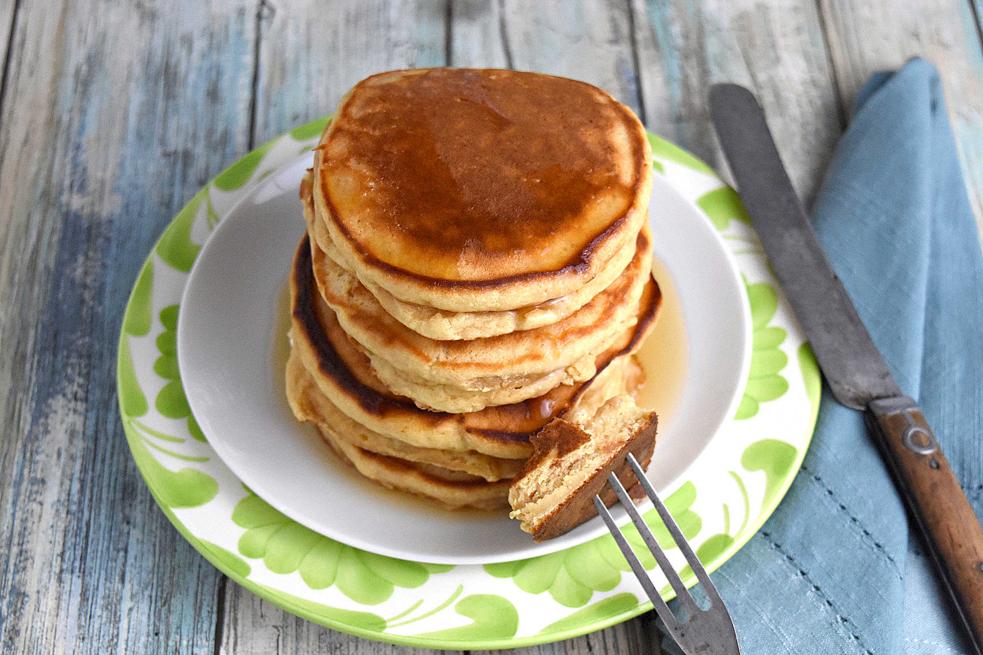 Upgrade your breakfast game with easy peanut butter pancakes. Enjoy a quick and satisfying meal that everyone will love. #PeanutButterDay