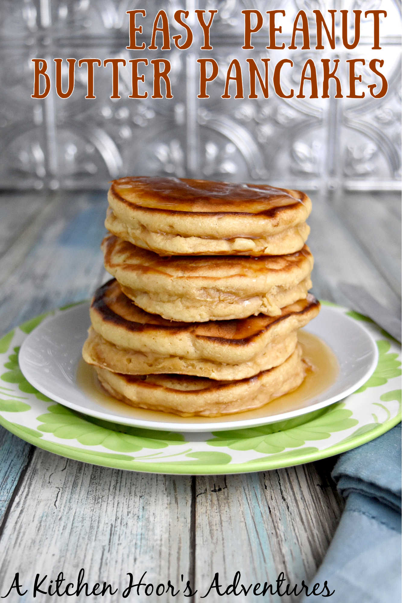 Upgrade your breakfast game with easy peanut butter pancakes. Enjoy a quick and satisfying meal that everyone will love. #PeanutButterDay