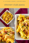 Who said club sandwiches have to be boring? Spice up your night with this Chicken Club Pasta that's packed with chicken, bacon, and cheddar cheese in it. It's not only easy but budget friendly, too! #dinnergoals #delicious #chickenclub