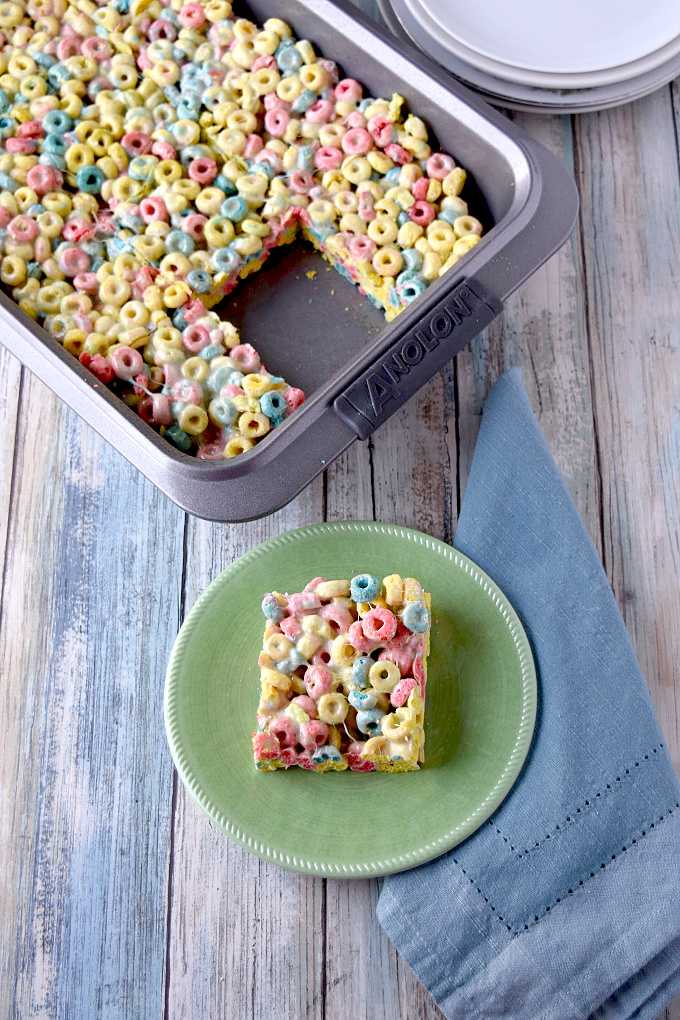 PEEPS Crispy Treats are super easy and fun to make with your kids.  Chop up some PEEPS, stir in some marshmallows, and then add some PEEPS cereal for a double whammy of PEEPS fun and color!