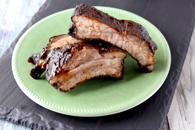 Smoked Ribs with KC Style Sauce
