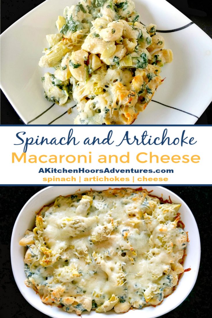 Spinach and Artichoke Macaroni and Cheese – A Kitchen Hoor's Adventures