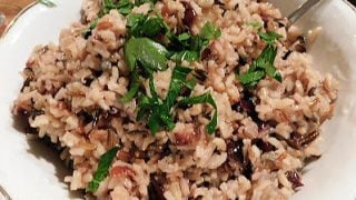 This Cranberry Rice Pilaf is full of Fall flavors and the perfect side dish for your Holiday table this year.