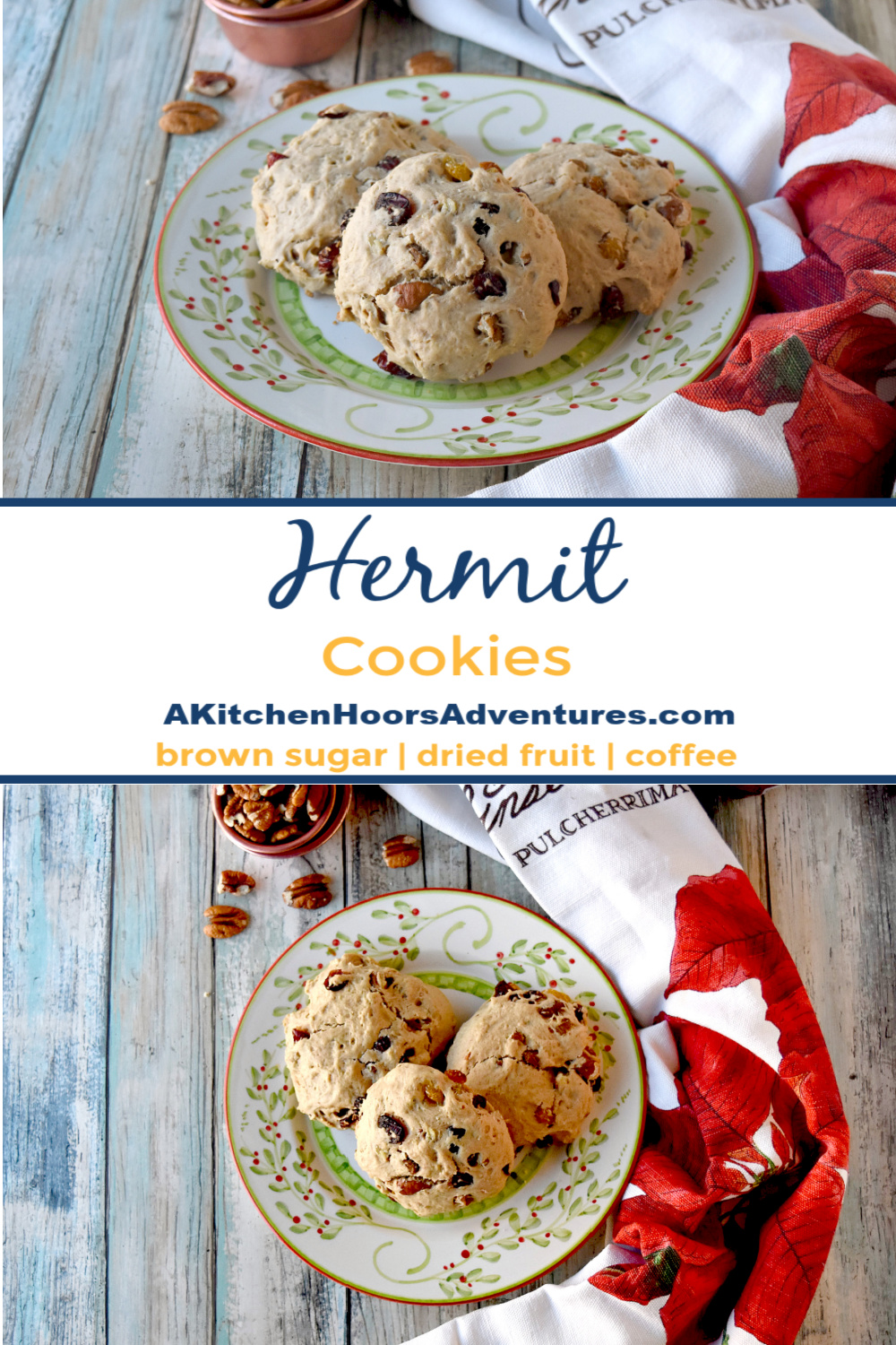 Holiday Hermit Cookies