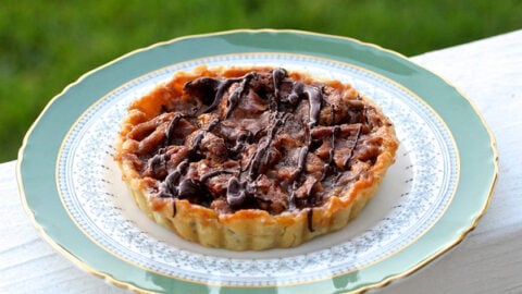 Image for Bittersweet Chocolate Caramel Pecan Tarts