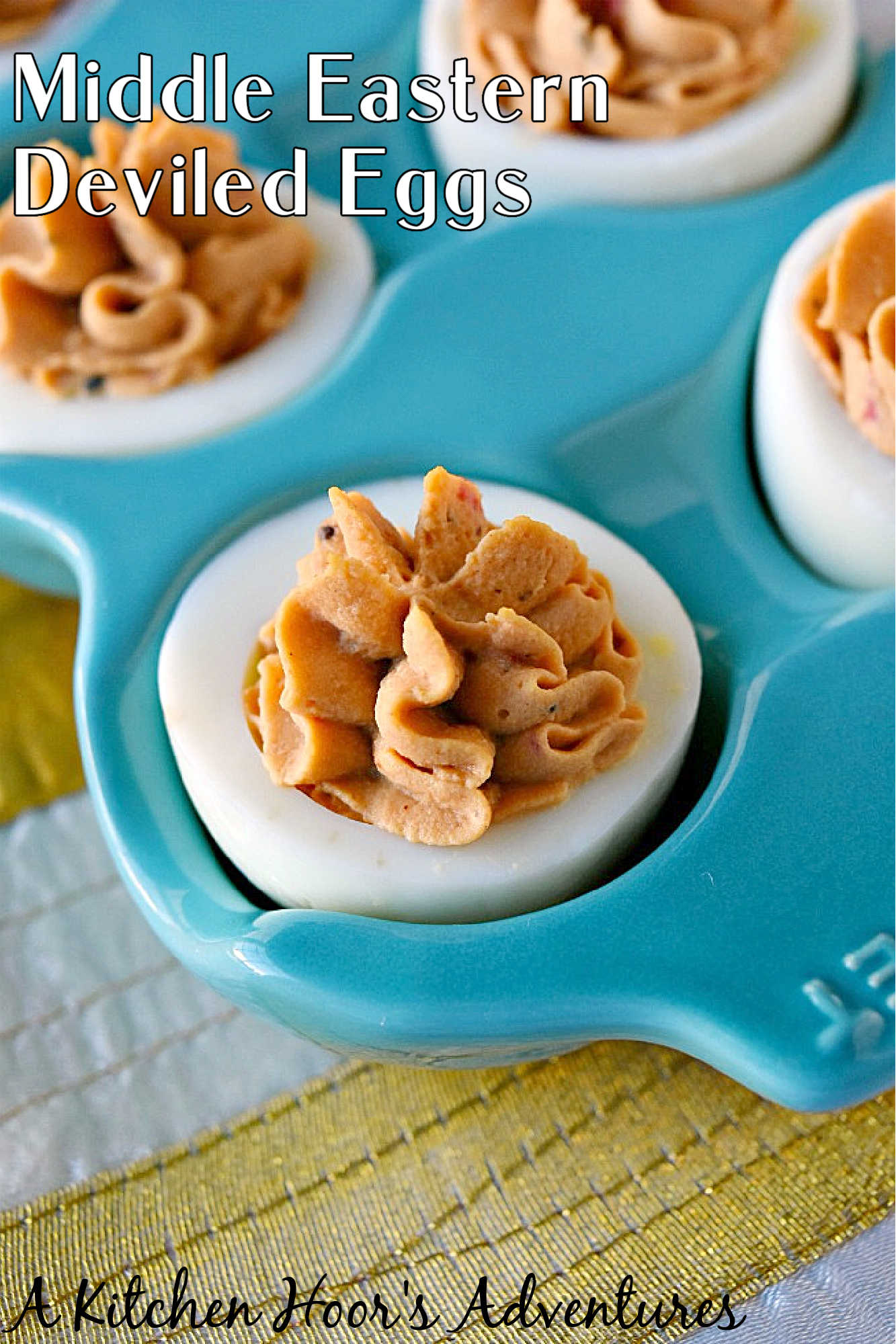 Spice up your feed (and your party menu!) with this flavorful twist on a classic: Middle Eastern Deviled Eggs! Made with 2 kinds of creamy hummus and roasted red peppers, then added a punch of za'atar and sumac for a zesty, savory kick that’s seriously addictive. #deviledeggs #hummus #Easter #MiddleEasternEats #DeviledEggPerfection #SavorySnacks #EggcellentRecipes #FlavorsofTheLevant