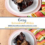 Easy Smoked Ribs are tender, delicious, and mostly hands off. Even if you don't have a smoker you can still have delicious ribs for your barbecue. #BBQWeek #smokedribs #stickyribs #bestribs #easysmokedribs