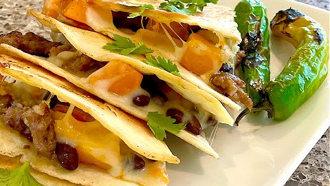 Image for Pumpkin and Sausage Quesadillas #pumpkin week