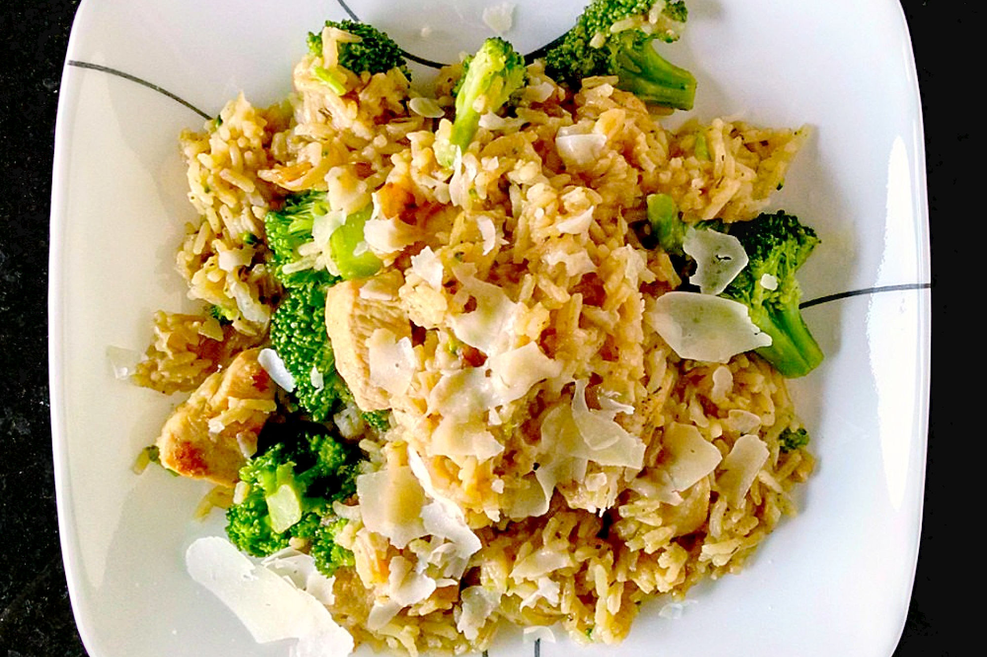 Cheesy Broccoli Chicken Rice
