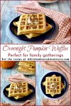 Nothing says autumn coziness like Overnight Pumpkin Waffles! 🍂🎃 The warmth, the flavor, the magic of fall in every bite! #PumpkinWeek #waffles #easy #brunch #FallBreakfastGoals #BrunchInBed #WaffleWednesday #InstaFoodieFaves #PumpkinSpice #FallComfortFood