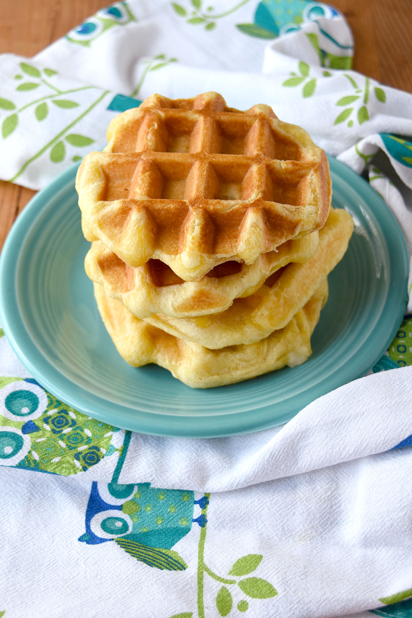 Waffle Biscuit Monte Cristo has only three ingredients and are easy for kids to make themselves. With simple ingredients and an easy technique, kids can make these for a snack or lunch any time they want.  #OurFamilyTable