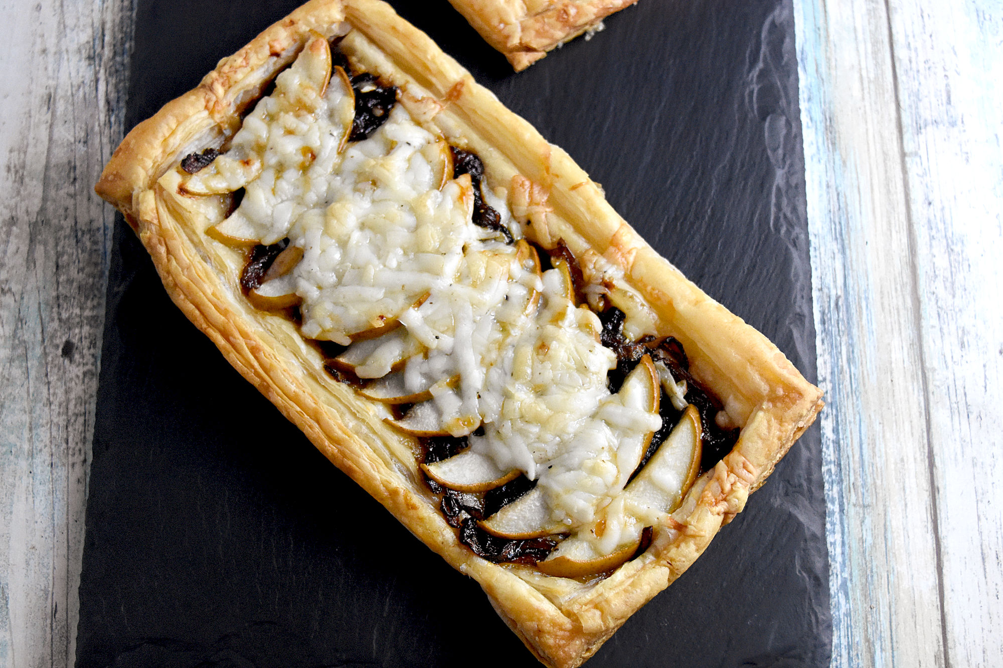 Caramelized Onion and Pear Tart