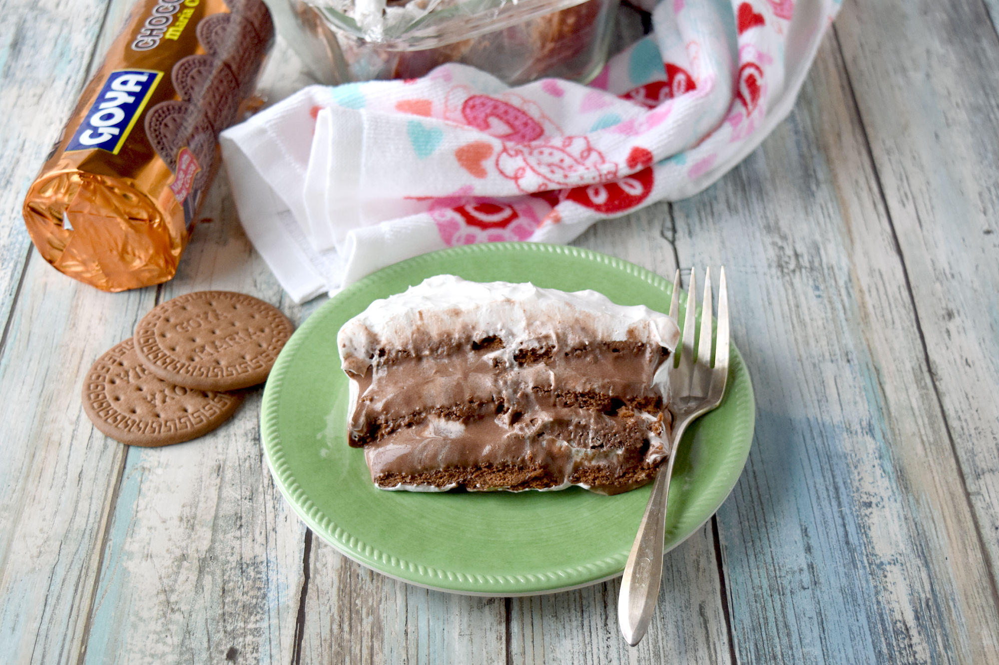 Icebox Mocha Cake is easy to assemble with simple ingredients. The chocolate cookies absorb all the flavors of the pudding and make for rich layers. #ChocolateWeek