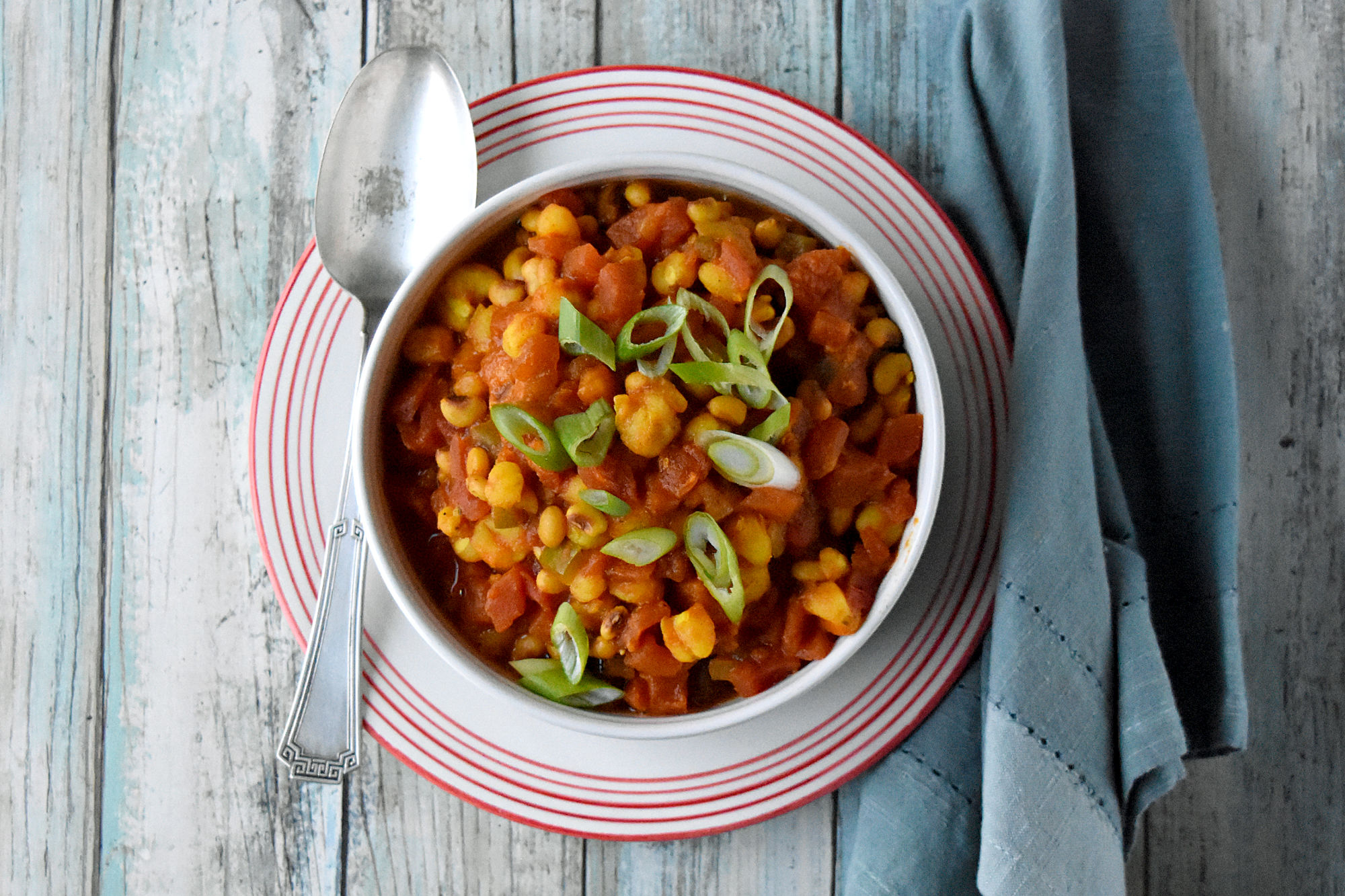 Quick Samp and Beans is a quick version of a delicious African classic recipe.